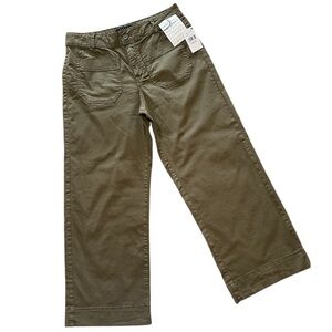 Sanctuary Olive Green Pop Cargo Ankle Pants Women’s Sz 29 Cotton/Spandex NWT